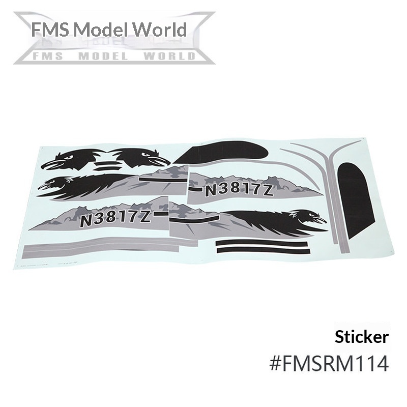 FMS RC Plane Decals For 1700mm - Drone Racing Motor のレビューと価格