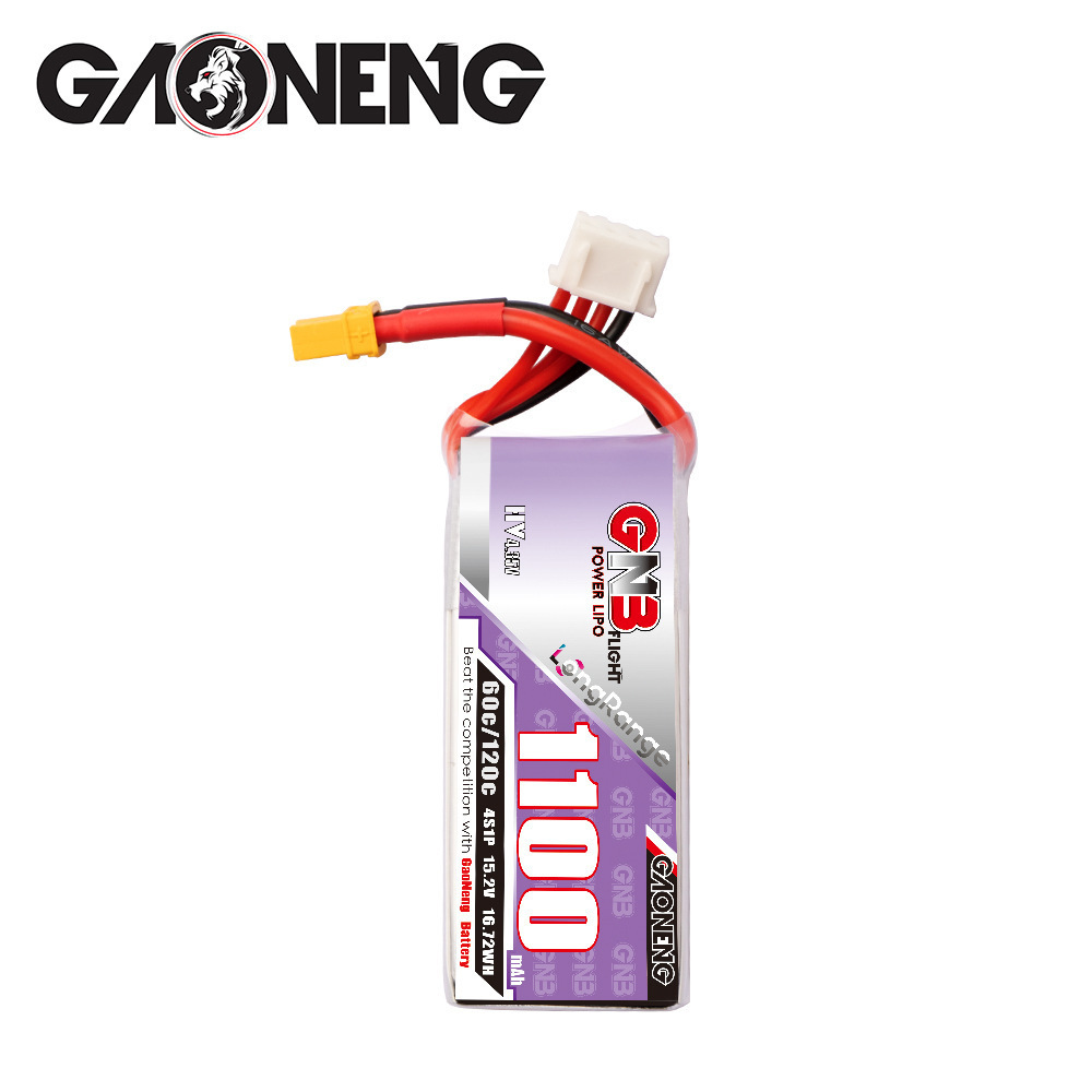 GNB 4S 1100mAh 60C/120C HV Lip - Drone Racing Battery のレビューと価格
