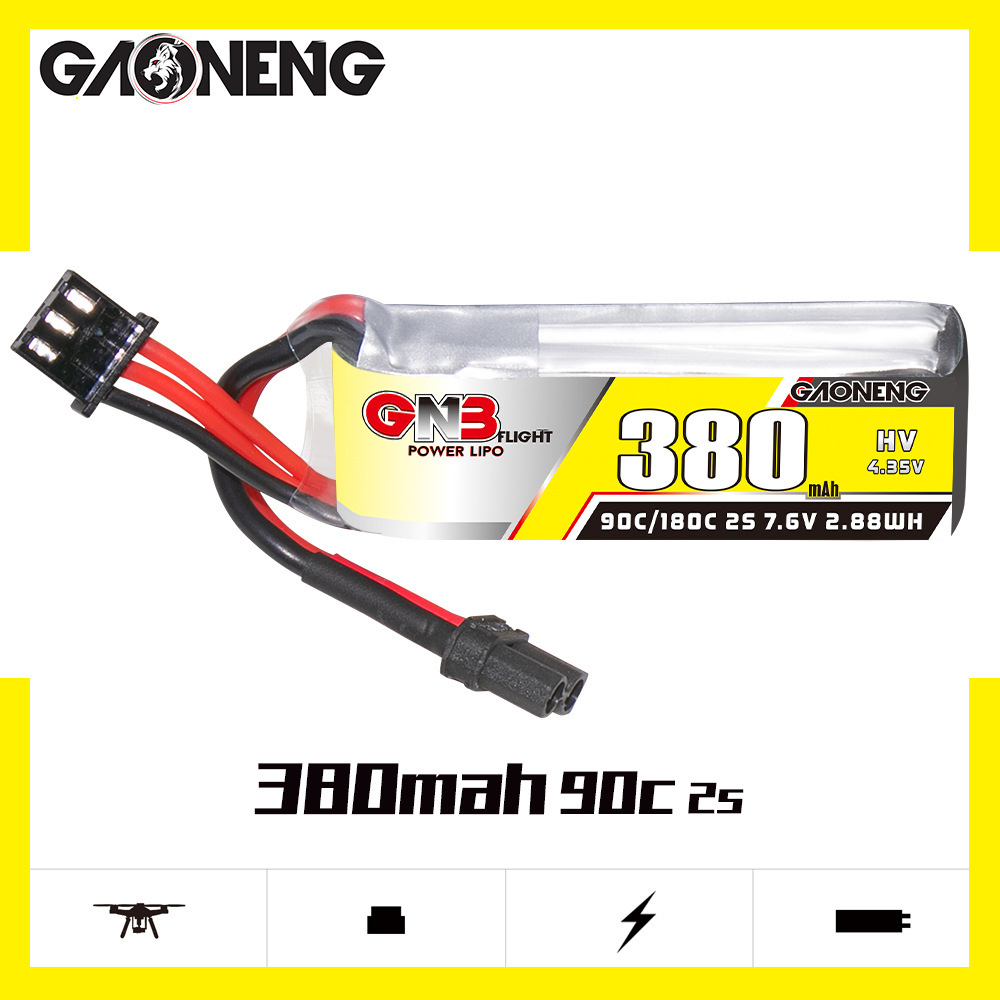 GNB 2S 7.6V 380mAh 90C/180C Li - Drone Racing Battery のレビューと価格