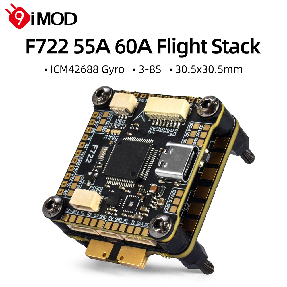9IMOD F722 Flight Stack F722 F - Drone Racing Flight Controller のレビューと価格
