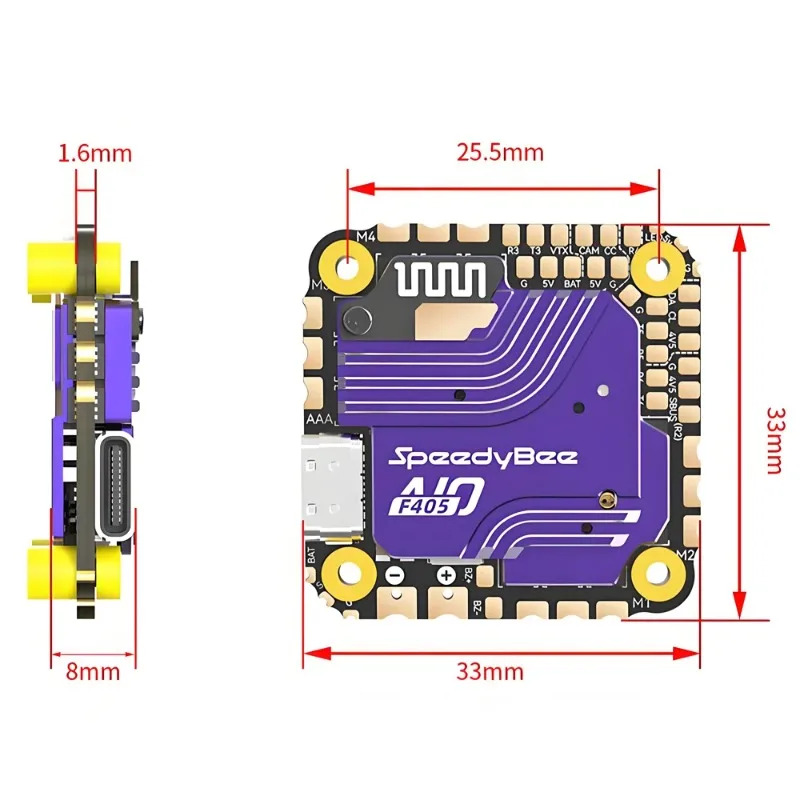 SpeedyBee F405 AIO Flight Cont - Drone Racing Esc のレビューと価格