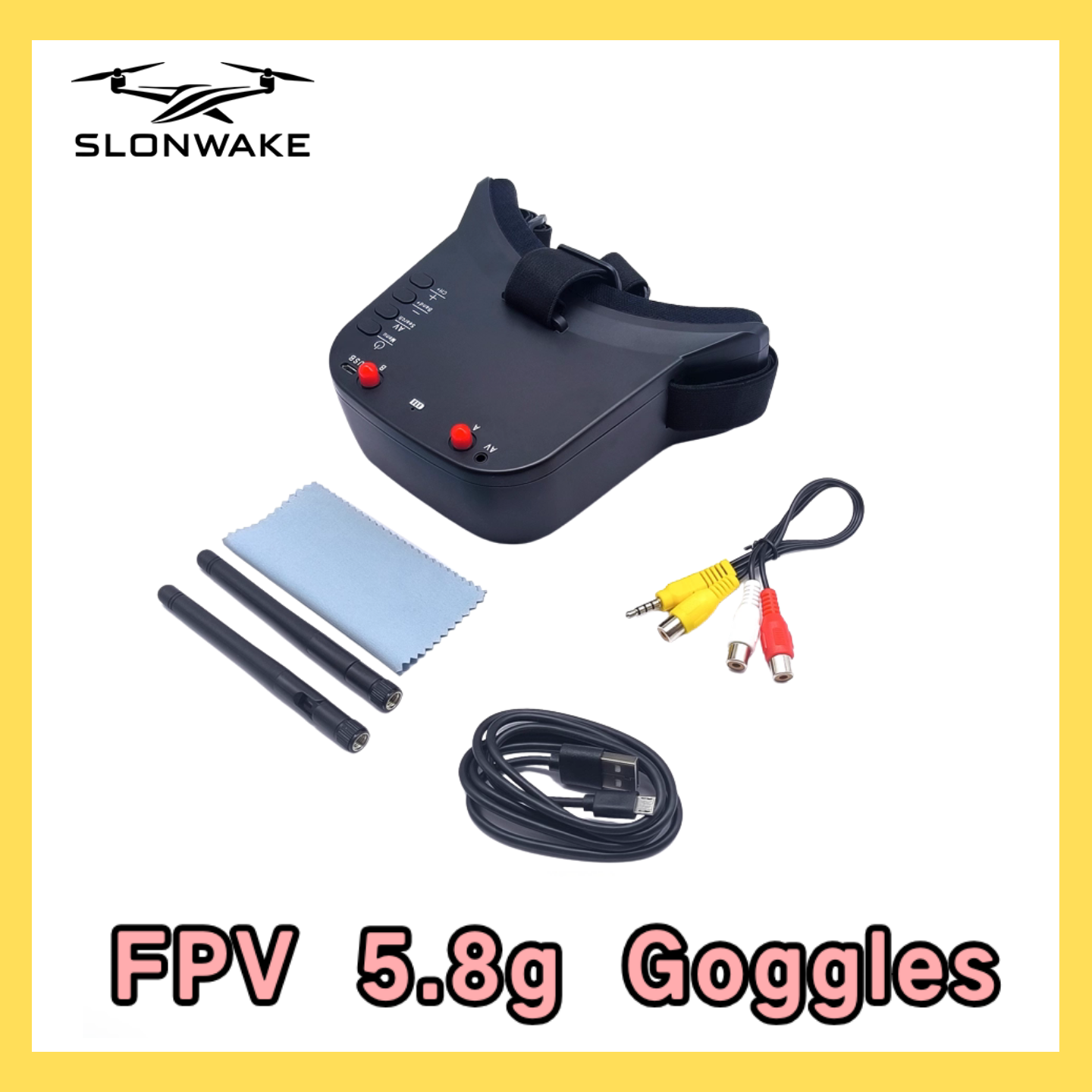 SLONWAKE 5.8G 48CH FPV 400mw V - Drone Racing Camera のレビューと価格