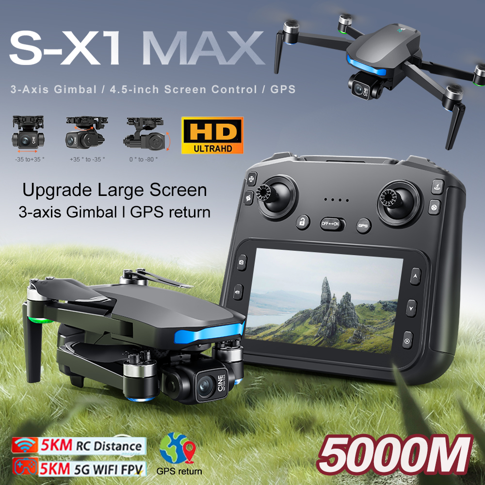 New S-X1 MAX Drone GPS 8K Prof - Drone Racing Camera のレビューと価格