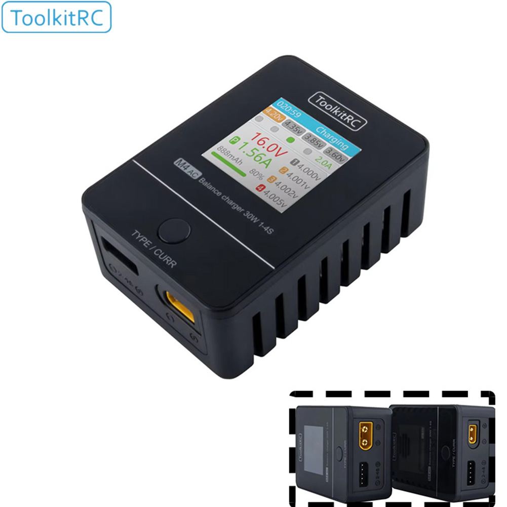 ToolkitRC M4AC 30W Compact AC  - Drone Racing Charger のレビューと価格