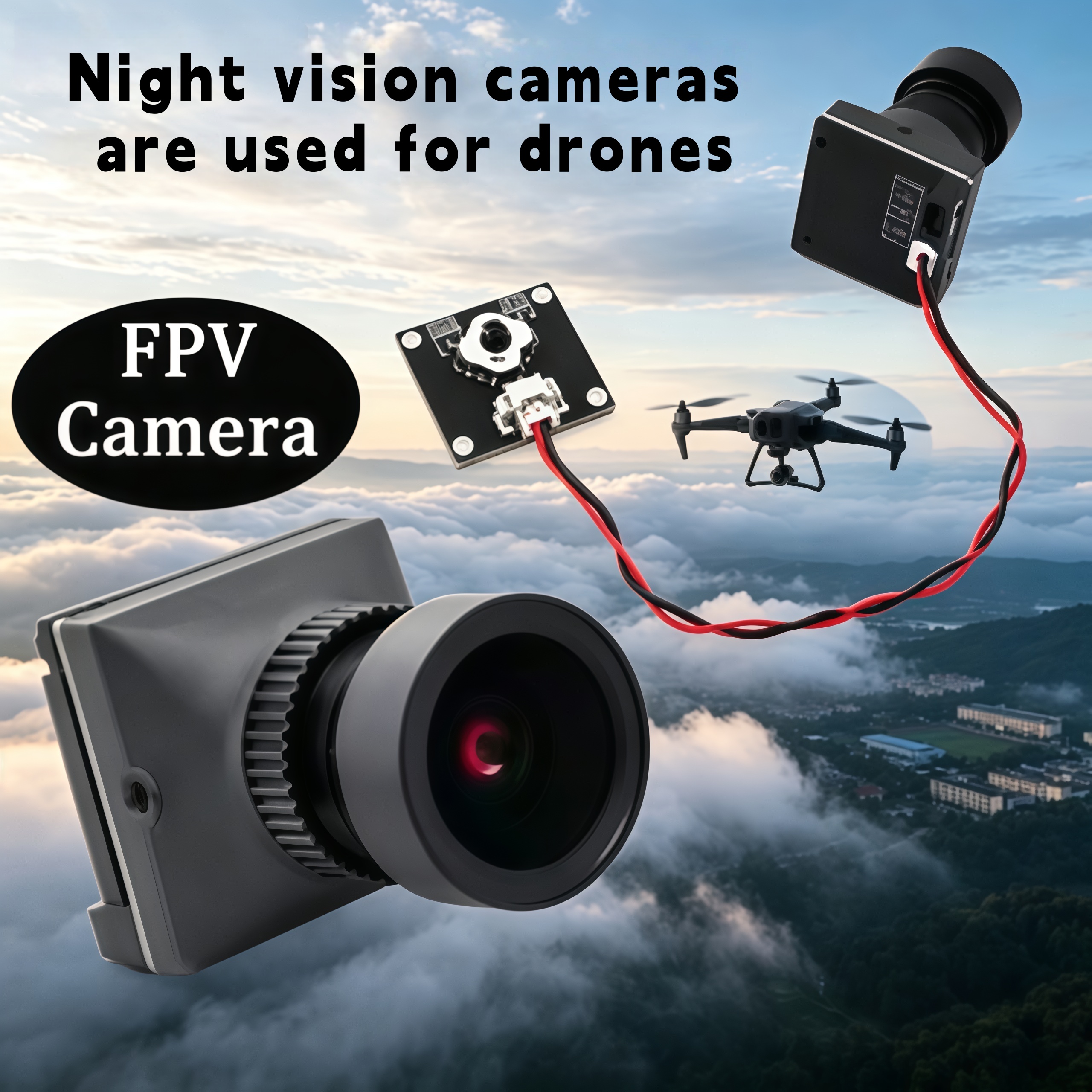 1500TVL HD CADDX Snail FPV Cam - Drone Racing Camera のレビューと価格